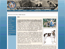 Tablet Screenshot of alapahabluebloodbulldogs.org